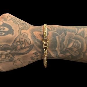 PULSEIRA GRUMET DUPLIX 5MM - BANHADO A OURO 18K