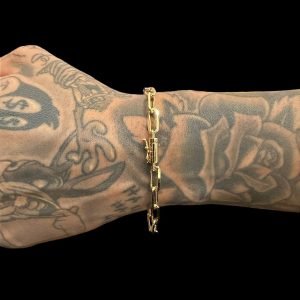 PULSEIRA CARTIER TIJOLINHO 5MM - BANHADO A OURO 18K