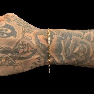 PULSEIRA CARTIER TIJOLINHO 3MM - BANHADO A OURO 18K