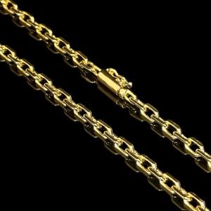 CORRENTE CARTIER CADEADO 4MM - BANHADA A OURO 18K