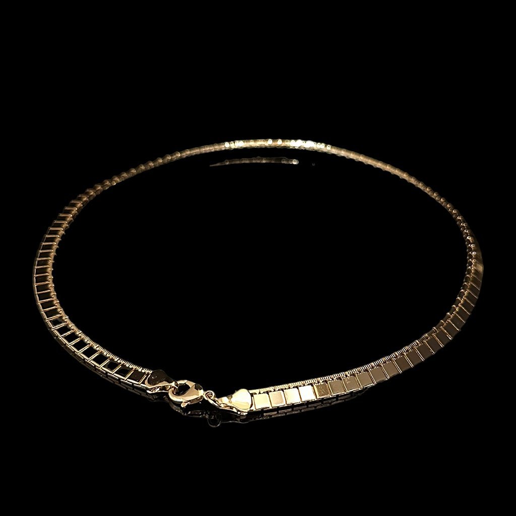 CORRENTE SQUARE - BANHADA A OURO 18K - Imagem 2