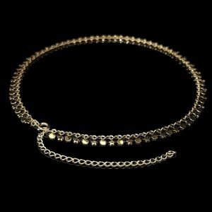 CORRENTE BOLINHAS E ESTRELA - BANHADA A OURO 18K