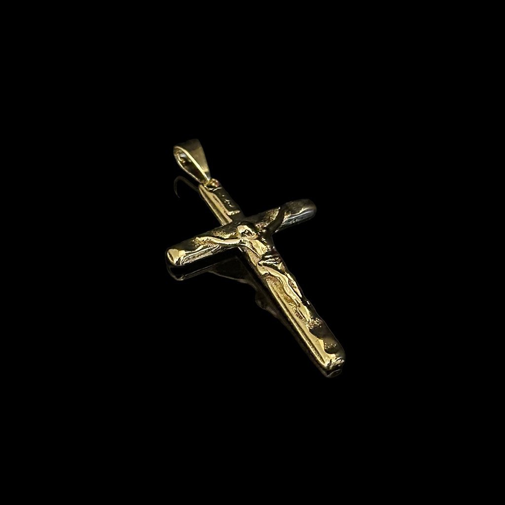 PINGENTE CRUCIFIXO - BANHADO A OURO 18K - Imagem 2