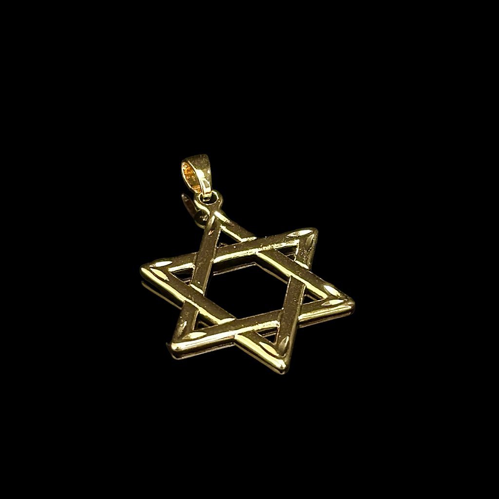 PINGENTE ESTRELA DE DAVI - BANHADO A OURO 18K - Imagem 2