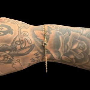 PULSEIRA CARTIER CADEADO 1MM - FECHO BOIA - BANHADO A OURO 18K