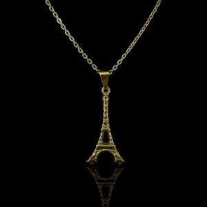 PINGENTE TORRE EIFEL - BANHADO A OURO 18K