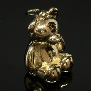 PINGENTE URSO - BANHADO A OURO 18K