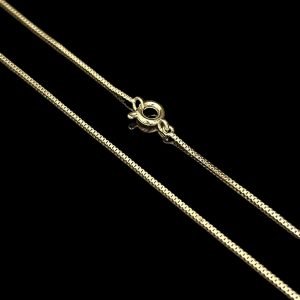 CORRENTE VENEZIANA 1 MM - BANHADO OURO 18K