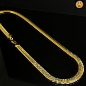 CORRENTE SNAKE - 40CM - BANHADA A OURO 18K
