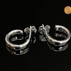 BRINCO ARGOLA - BANHADO A OURO BRANCO