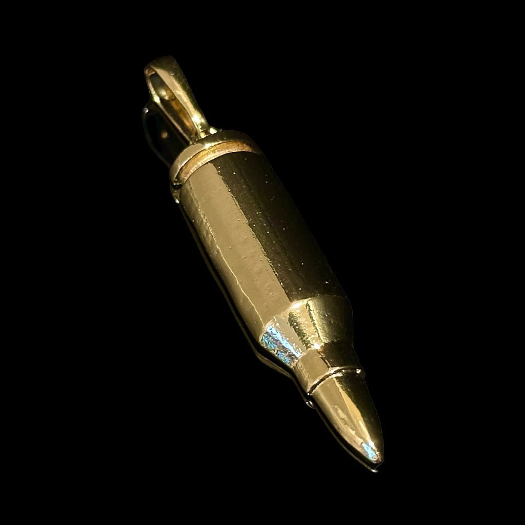 PINGENTE BULLET - BANHADO A OURO 18K - Imagem 2