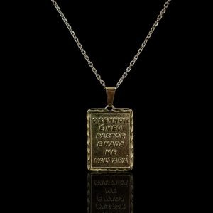 PINGENTE SALMO 23 - BANHADO A OURO 18K