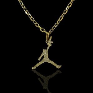 PINGENTE AIR JORDAN WAR - BANHADO A OURO 18K