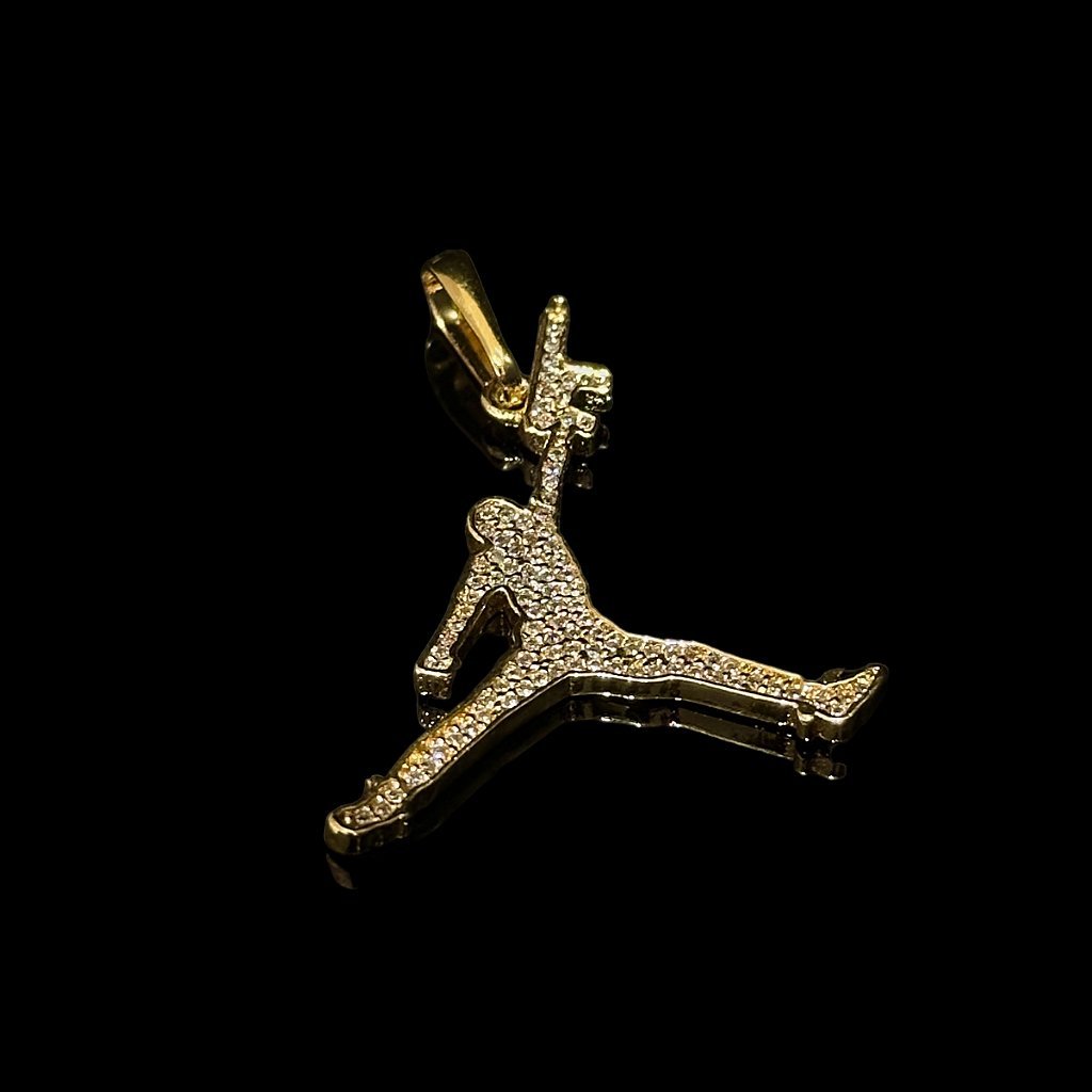 PINGENTE AIR JORDAN WAR - BANHADO A OURO 18K - Imagem 2