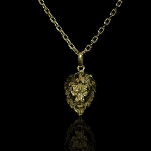 PINGENTE LEÃO - BANHADO A OURO 18K