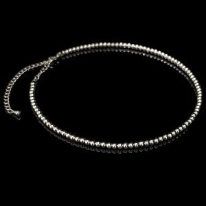 GARGANTILHA BOLINHAS - BANHADA A OURO 18K