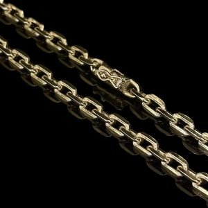 CORRENTE CARTIER CADEADO 5MM - BANHADO A OURO 18K