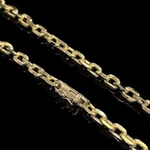 CORRENTE CARTIER CADEADO 6MM - BANHADA A OURO 18K