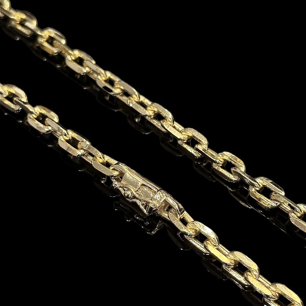 CORRENTE CARTIER CADEADO 6MM - BANHADA A OURO 18K