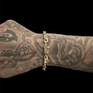 PULSEIRA CARTIER CADEADO 6MM - BANHADO A OURO 18K