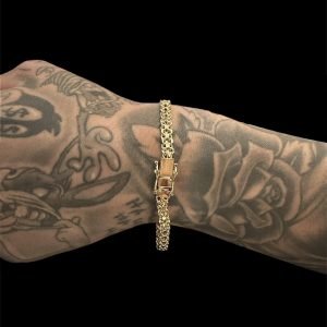 PULSEIRA CARTIER DUPLA - BANHADO A OURO 18K