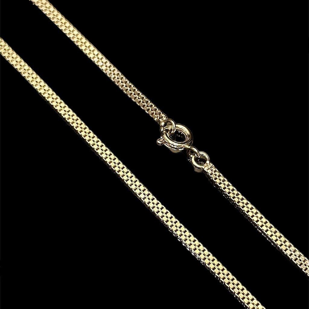 CORRENTE VENEZIANA DUPLA 2MM - BANHADO A OURO 18K