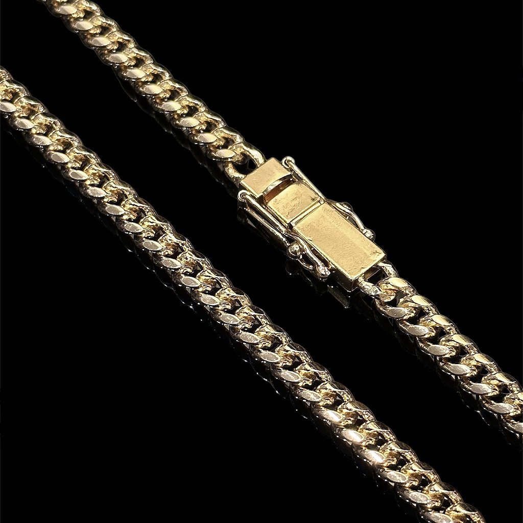 CORRENTE CUBAN 5MM - BANHADO A OURO 18K