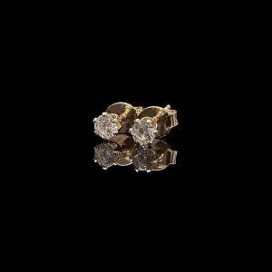 BRINCO DIAMOND 4MM - BANHADO A OURO 18K