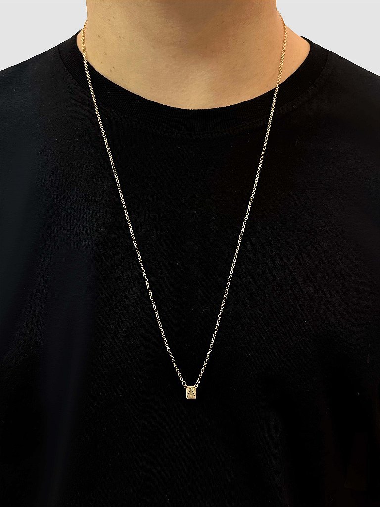 ESCAPULÁRIO - MEDALHA NOSSA SENHORA APARECIDA 70CM BANHADO A OURO 18K - Imagem 2